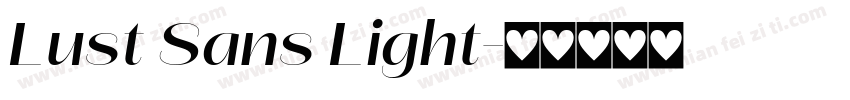 Lust Sans Light字体转换
